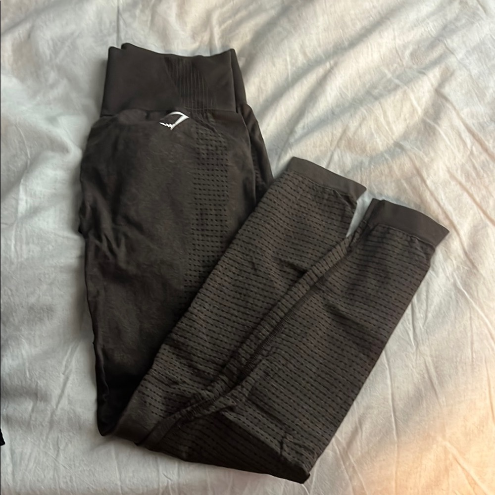 Gymshark Brown vital seamless leggings size small